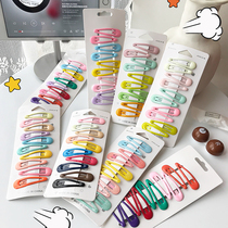 10 sets of ins Yafeng color BB clip cute soft girl candy color hairclip bangs side clip headwear hair accessories women