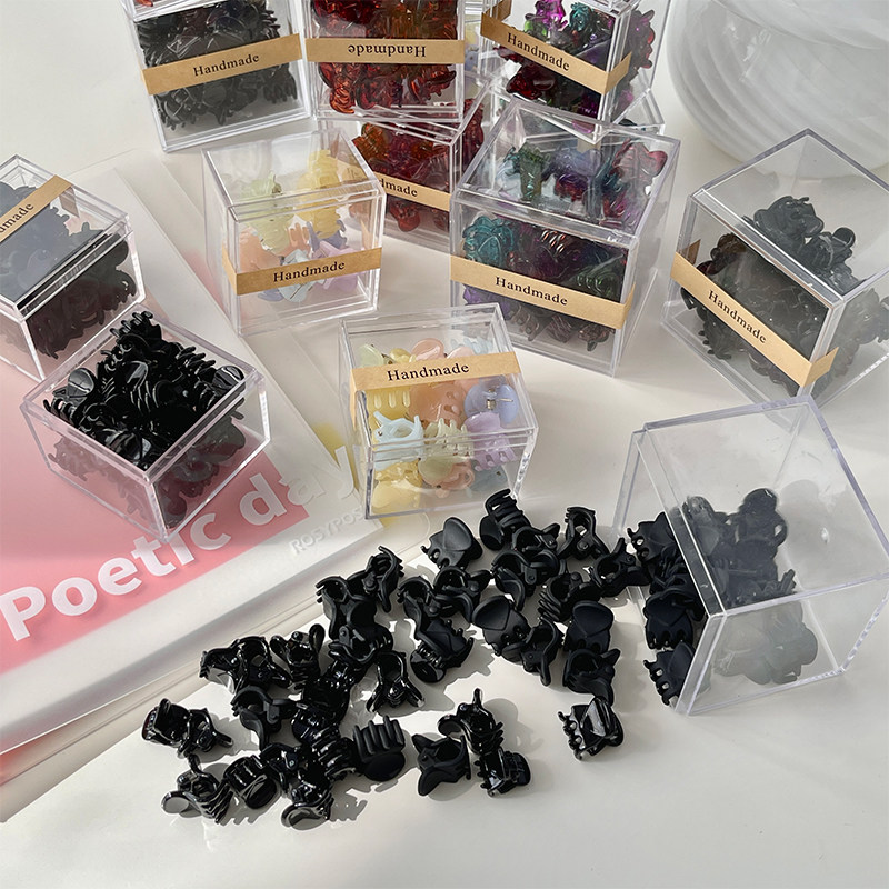 Mini clip headdress small hairpin small exquisite small grab clip bangs broken hair black hairpin top clip female