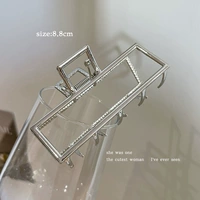 Прямоугольная заколка-крабик