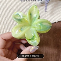 Белый и зеленый плюс-франгипани 8 см.