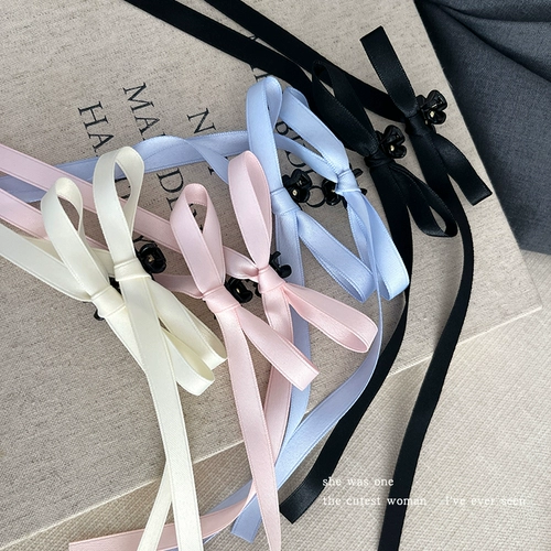 Корейская заколка для волос с бантиком, летний изысканный аксессуар для волос, хвостик