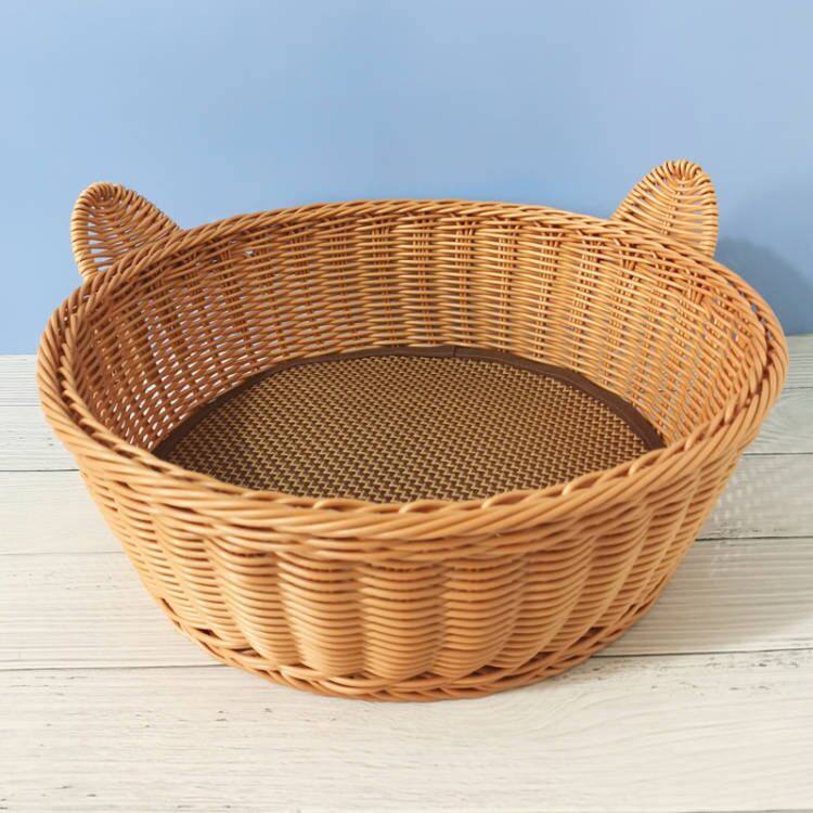 Cat Nest Imitation Willow FOUR SEASONS UNIVERSAL KITTY SMALL DOG SUMMER COOL COYOTE TEDDY BOU BEAUTIFUL LITTLE DEER DOG KENNEL