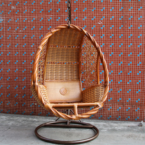 Real rattan chair natural rattan basket swing hanging chair indoor birds nest hanging basket rattan recliner rocking chair balcony indoor single double