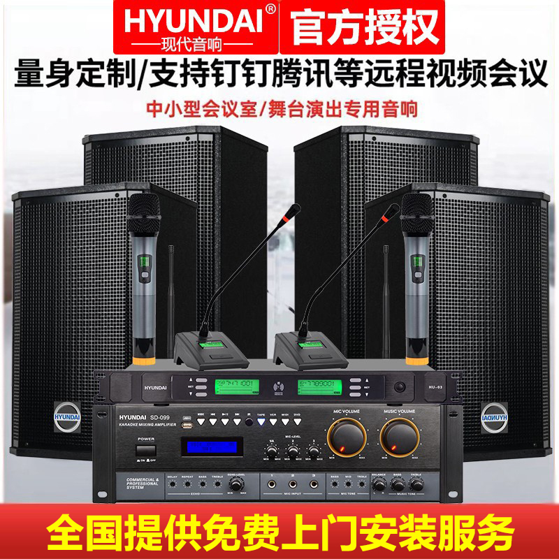 Modern Professional Large, Medium and Small Conference Room Audio Set, Dance Studio, Classroom, Training Multi-Function Hall Wall-Mounted Speakers