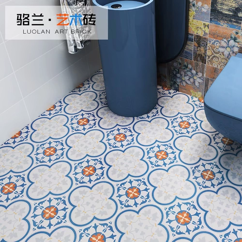 Марокканская северная ретро -плитка кухня кухня туалетная плитка ванная комната туалет