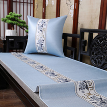 Chinese style sofa towels upscale ice silk vines mat mat mat solid wood furniture sofa cushion cover anti-slip backrest towel set to do