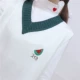 Mùa thu đông của phụ nữ Nhật Bản mềm mại dễ thương thêu màu sắc kết hợp áo cổ chữ V đan áo len + áo sơ mi tình yêu dễ thương áo len nữ