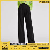 Casual pants women 2020 new autumn straight high waist loose wide leg pants slim suit pants fashion trousers women