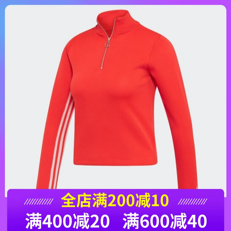 Áo khoác thể thao cổ đứng dây kéo mới Adidas Adidas nữ mùa hè DU8504 - Áo khoác thể thao / áo khoác