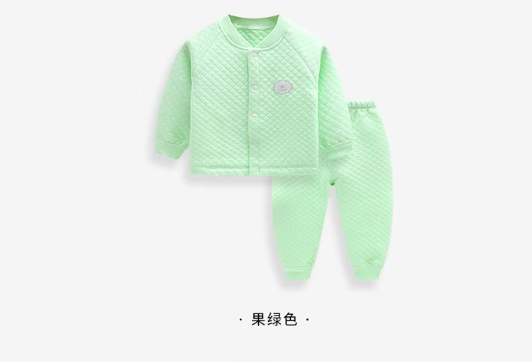 Mùa xuân và mùa thu ấm áp cho bé trai và phụ nữ Quần áo cotton cho bé dày 0-1 tuổi 3 Quần áo mùa thu đồ lót nhiệt shop quần áo trẻ em