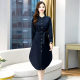 Deep Yidu 2021 spring new large size women's spring and summer fashion all-match elegant trench coat dress 2085