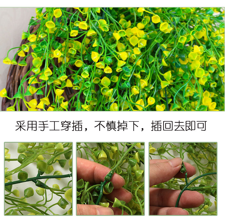 Mô phỏng chuông vàng treo tường trang trí hoa treo hoa giả người yêu nước mắt phòng khách treo tường nhựa hoa treo cây xanh - Hoa nhân tạo / Cây / Trái cây giá lan giả hạc rừng