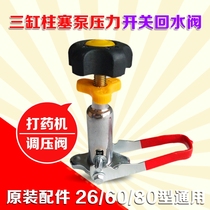  High pressure three-cylinder piston pump pressure regulator Gasoline dosing machine Dosing pump pressure valve sprayer pressure relief valve backwater valve