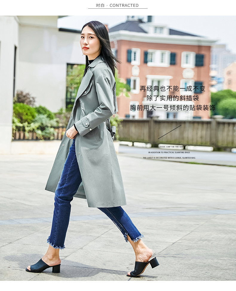 Trench pour femme en Coton - Ref 3226675 Image 8