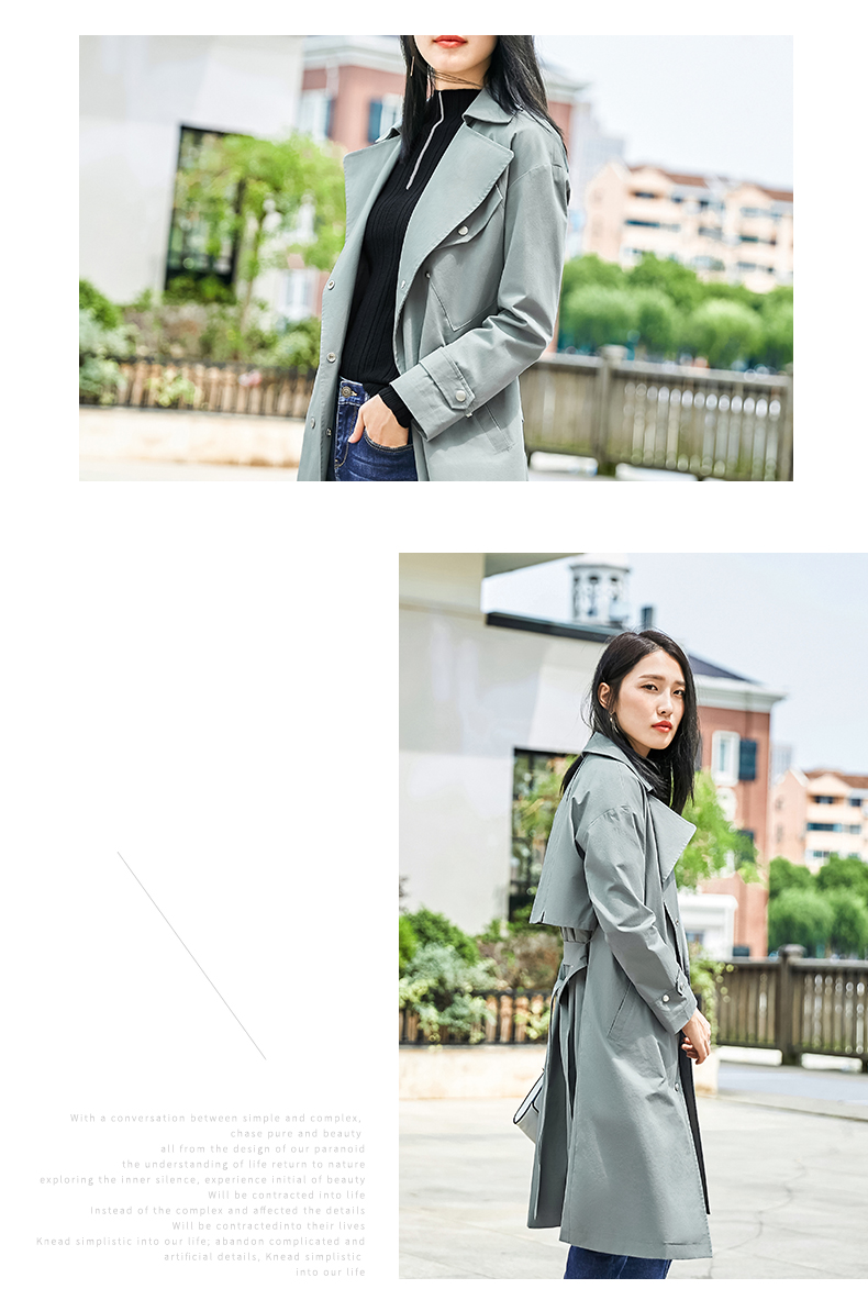 Trench pour femme en Coton - Ref 3226675 Image 27