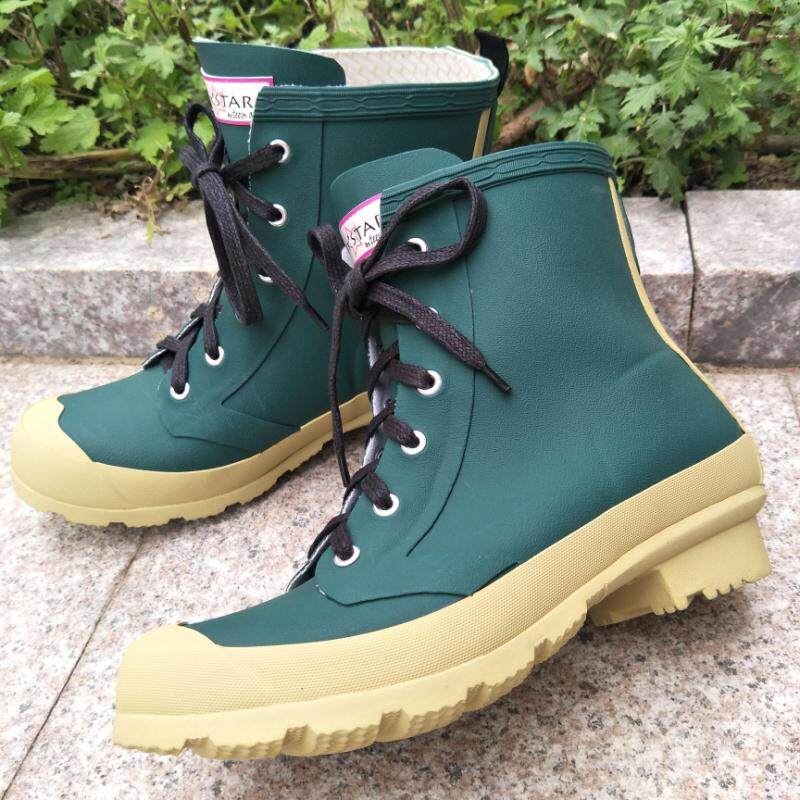 New products in early autumn European and American fashion ladies Martin rain boots Women's low-top rain boots Spring and autumn water shoes are cool