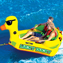 US imported WOW water inflatable drag loop water towing surf drag inflatable sofa big yellow duck