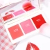 Girlish rạng rỡ, mờ, tự nhiên, má hồng, cam, hồng, ba màu, trang điểm nude, trang điểm lâu trôi, má hồng, làm sáng tông màu da phấn má saemmul Blush / Cochineal