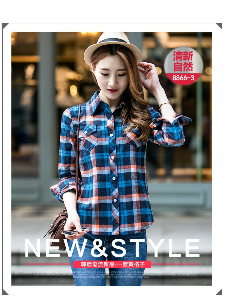 Áo sơ mi kẻ sọc dài tay mới cotton nữ mùa xuân và mùa thu áo sơ mi nữ 20 tuổi trung niên 30-40-50 tuổi áo ngắn áo sơ mi tay ngắn nữ