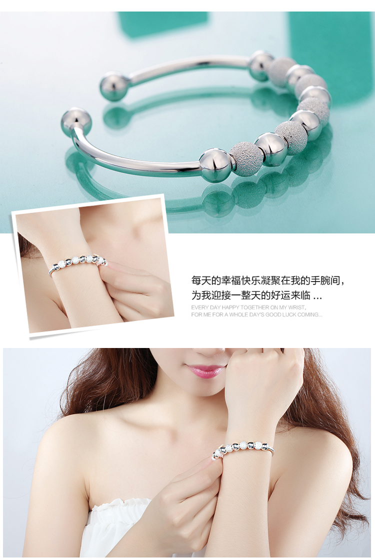 Chính hãng bạc vòng đeo tay 999 sterling bạc vòng đeo tay nữ gửi mẹ để gửi bạn gái mở bạc vòng tay sinh viên đơn giản hoang dã