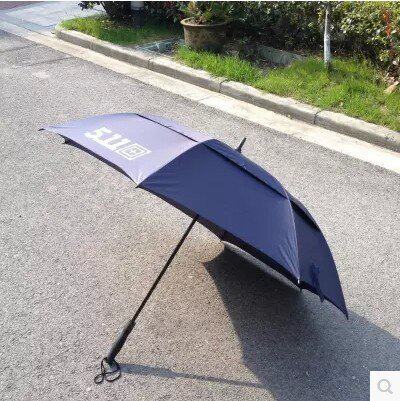 5.11 Oversized umbrella Automatic long handle straight handle umbrella male umbrella large double layer thickened durable handsome