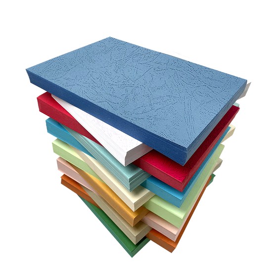 Leather grain paper 230g a3++ cover paper hard glued a4 tender document contract voucher cardboard printable file archive book binding cover white concave and convex cloud paper blue cover paper 160g