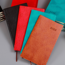 2022 Efficiency Manual Annual Calendar Book Two-page Small Notebook Leather Notepad 48K with Date Notepad Day Notepad Day Book Daily Calendar Book Calendar Book Handbook