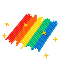 Childrens early education straw building blocks kindergarten educational toys parent-child hands-on building intelligence development straw architect
