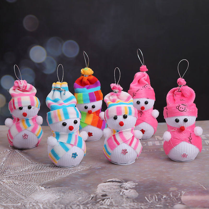 Christmas decorations children's gifts cartoon snowman pendant decoration holiday dress cute gift snowman doll