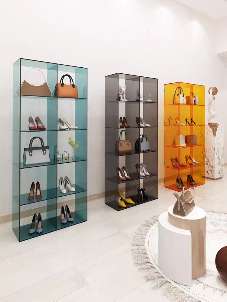 Shoe Store Shoe Rack Show Shelf Shelf Clothing Shop acrylic bag Bag Racks Handmade Boutique showcases Containing Racks-Taobao