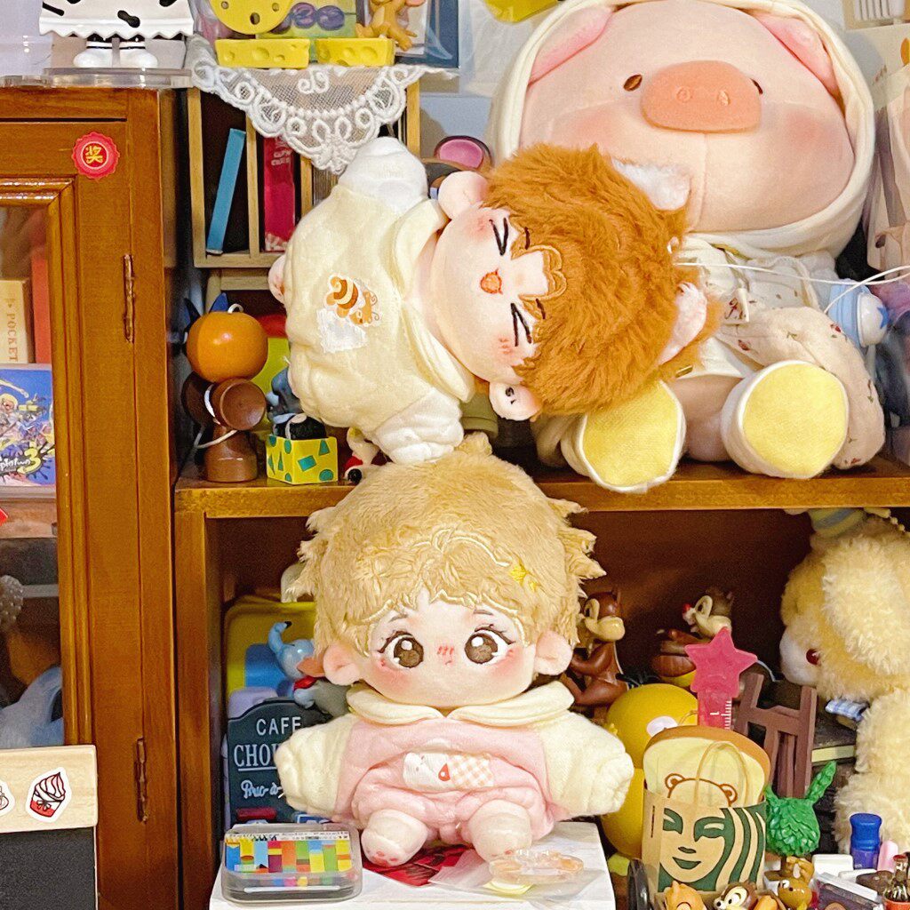 棉花娃娃/毛绒玩具娃衣 芝士泡泡奶泡吐司娃衣宝宝服原创20cm棉花娃娃无属性可爱软萌娃衣