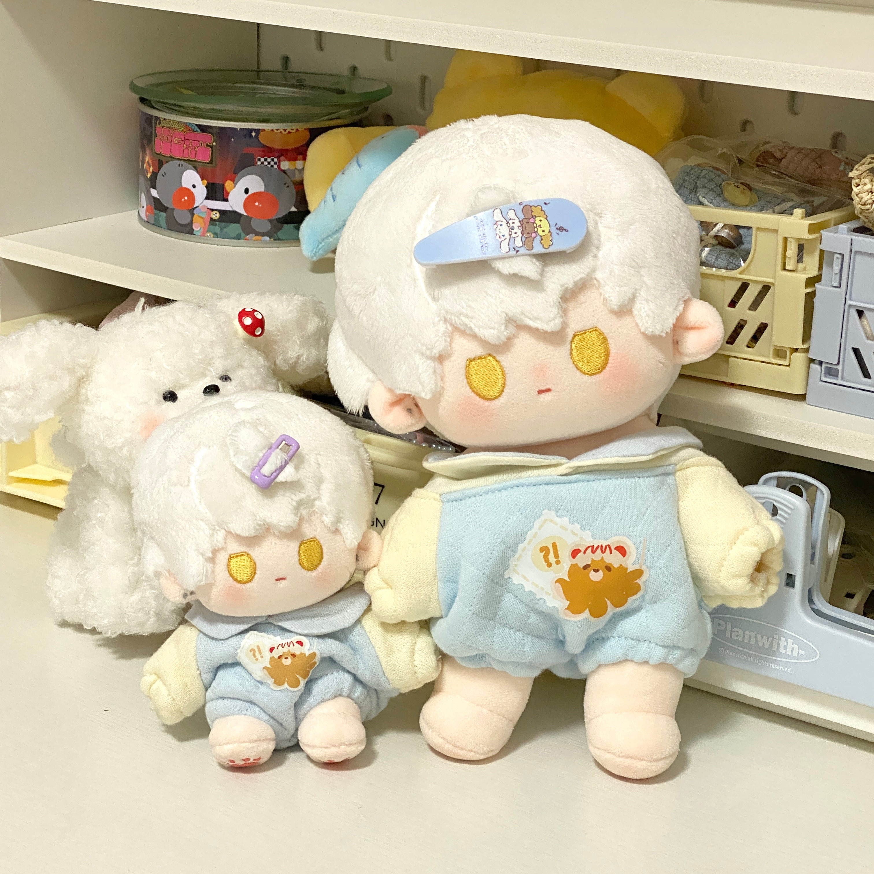 棉花娃娃/毛绒玩具娃衣 芝士泡泡奶泡吐司娃衣宝宝服原创20cm棉花娃娃无属性可爱软萌娃衣