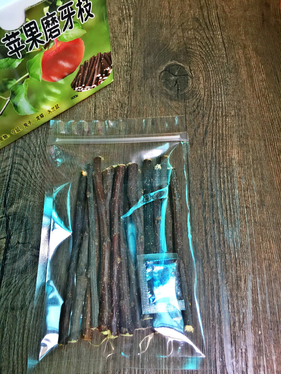 Pure natural apple grinding tooth branches grinding tooth wood apple branches 15 end fine branches Rabbit rabbit dragon cat hamster grinding