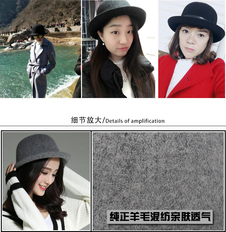 Chapeau pour femme en Melange de laine - Ref 3234464 Image 10