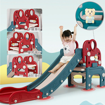 Childrens slide multifunctional music slide indoor slide raised thick small folding plastic baby slide