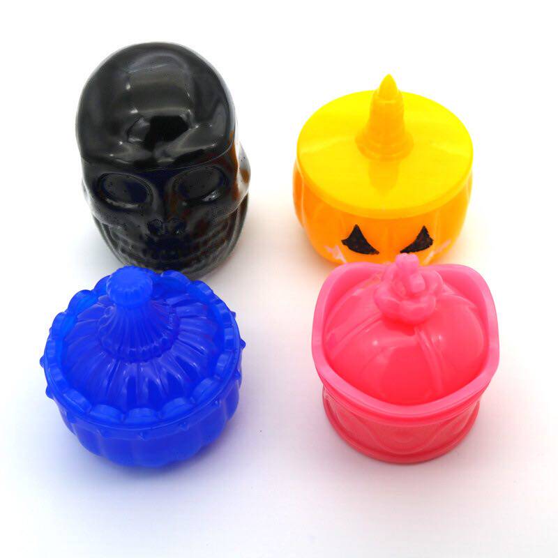 Fan's handmade small shop New Diy Crystal Glue Silicone Containing box mold Skull Pumpkin containing box mirror