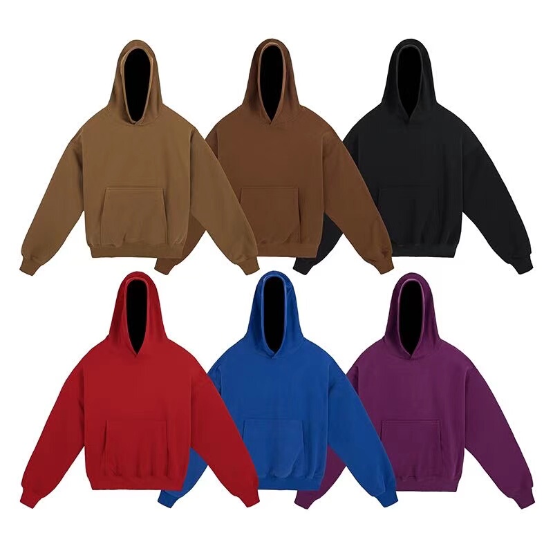 Kanye's Same Style Season6 American Trendy Sweatshirt Kanye Solid Color Heavyweight Double-Layer Fabric Loose Hoodie for Men and Women Kanye's Same Style Season6 American Trendy Sweatshirt Kanye Solid Color Heavyweight Double-Layer Fabric Loose Hoodie for Men and Women