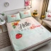 ] Ice lụa trượt mat mat ba mảnh 1,5m 1.8m mùa hè gấp giường ký túc xá chỗ ngồi máy lạnh đơn - Thảm mùa hè đệm hơi nước Thảm mùa hè