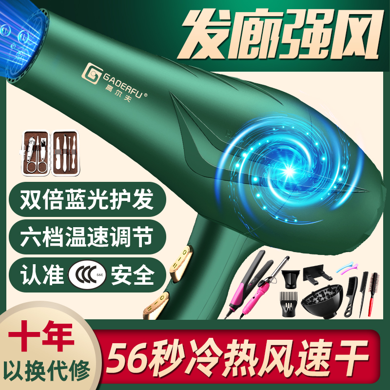 Hair dryer Household high-power negative ion hair care hair salon special 5000 silent hot and cold air hair dryer W