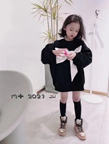 South Korean girl blouses 2021 autumn and winter new girls weaters 100 hitch undershirt trendy autumn clothing 11 years old
