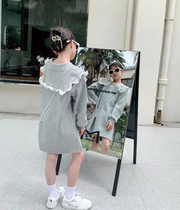 South Korean girls mid-length dress 2021 Autumn dress new CUHK Girl Scouts Trendy Easy Doll Dress