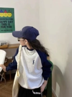 Тибетский синий контрастный свитер на лошадях