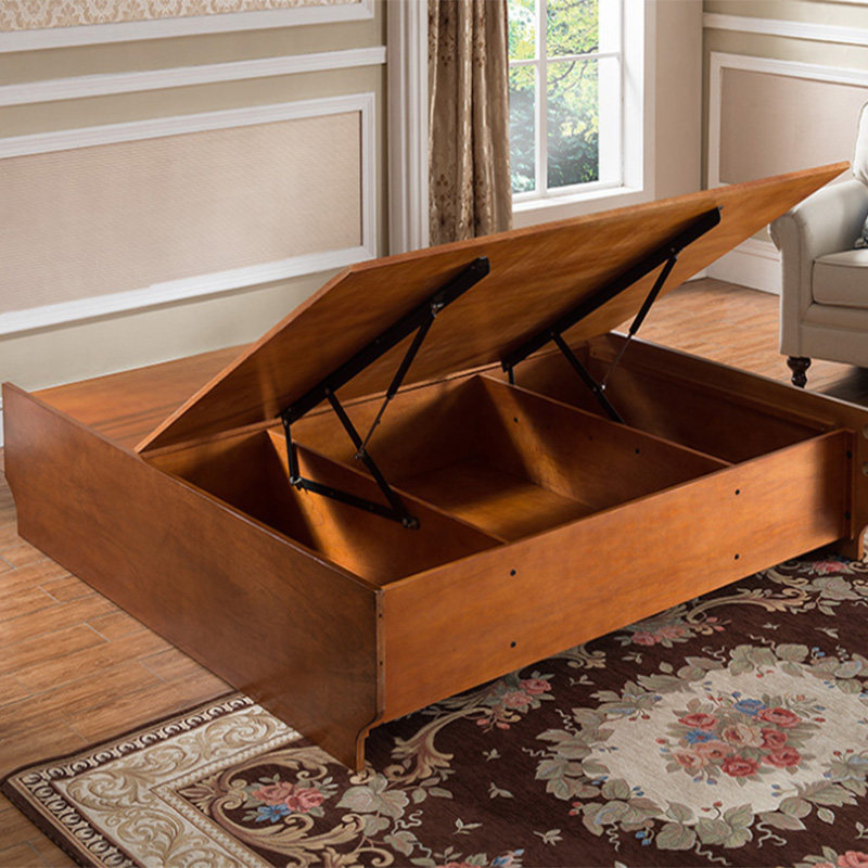 American solid wood double bed bed plate 1 5 m 1 8 m containing bed box containing bed high box bed