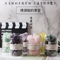 Fire-free aromatherapy essential oils Purify the air Home bedroom decoration Indoor spar fragrance Crystal diffuser stone gift
