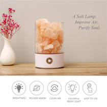 Fireless aromatherapy salt lamp Crystal stone incense stone Soothing sleep indoor bedroom Essential oil fragrance salt lamp Birthday gift