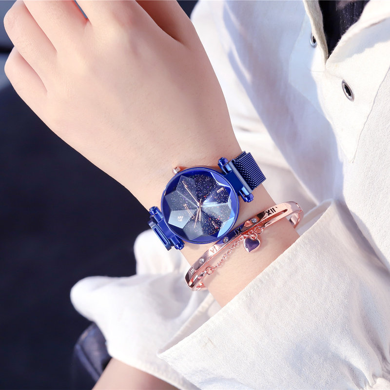 Starry sky watch ladies fashion trend waterproof ins super hot Douyin same style female watch student Korean version simple