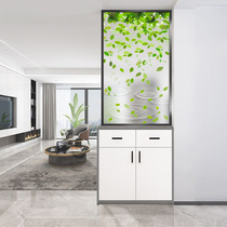 Modern minimalist art glass screen partition living room Chinese and European style entrance hall decoration bedroom blocking movable wall