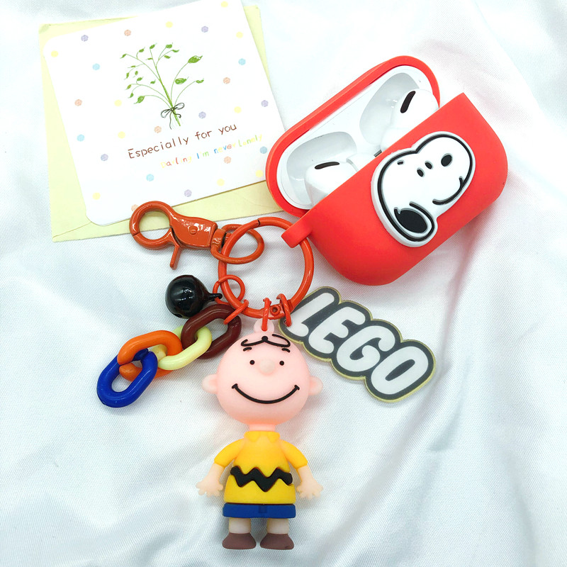 Snoopy Brown airpods pro protective cover 3 cartoon suitable for Apple wireless bluetooth earphone shell silicone