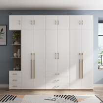 Nordic solid wood eco multi-layer closet home bedroom assembly simple 234 door 5 door whole storage big wardrobe