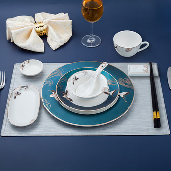 Hotel tableware set ceramic bone porcelain